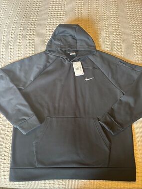 Nike Black Pullover Hoodie with Swoosh